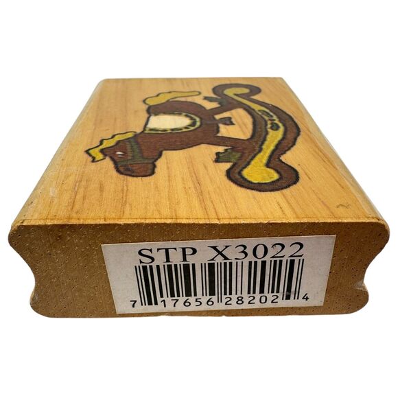Rocking Horse Wood Mounted Rubber Stamp by Canadian Maple Collections STPX3022 - Picture 4 of 6